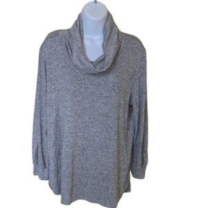 ---  Gray Hight LOW Cowl Neck Shirt Size 2X
